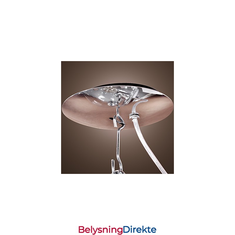 Moderne, Samtidskunstnerisk Globeformet Anodisert Pendellampe I Ministil