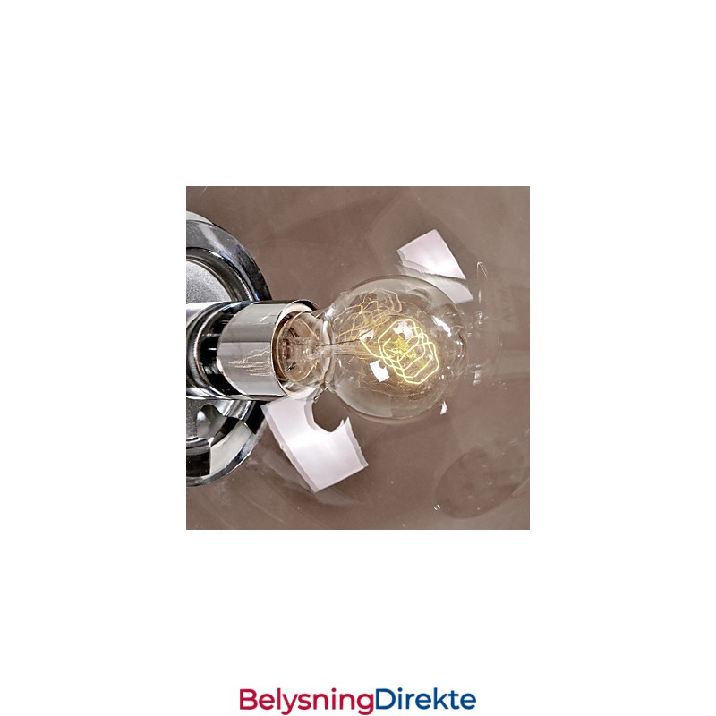 Moderne, Samtidskunstnerisk Globeformet Anodisert Pendellampe I Ministil