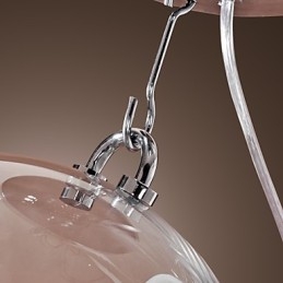 Moderne, Samtidskunstnerisk Globeformet Anodisert Pendellampe I Ministil