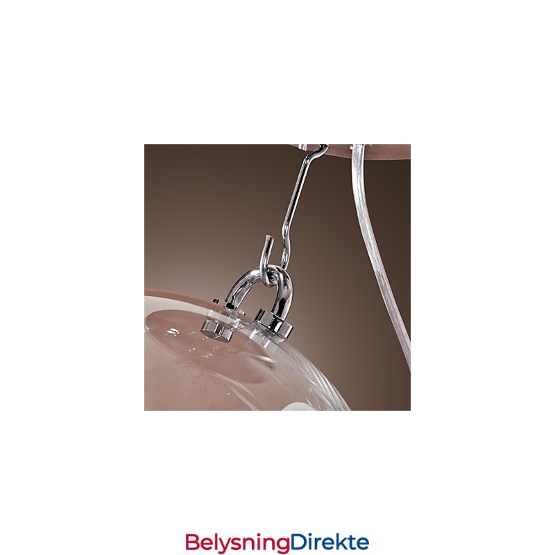 Moderne, Samtidskunstnerisk Globeformet Anodisert Pendellampe I Ministil