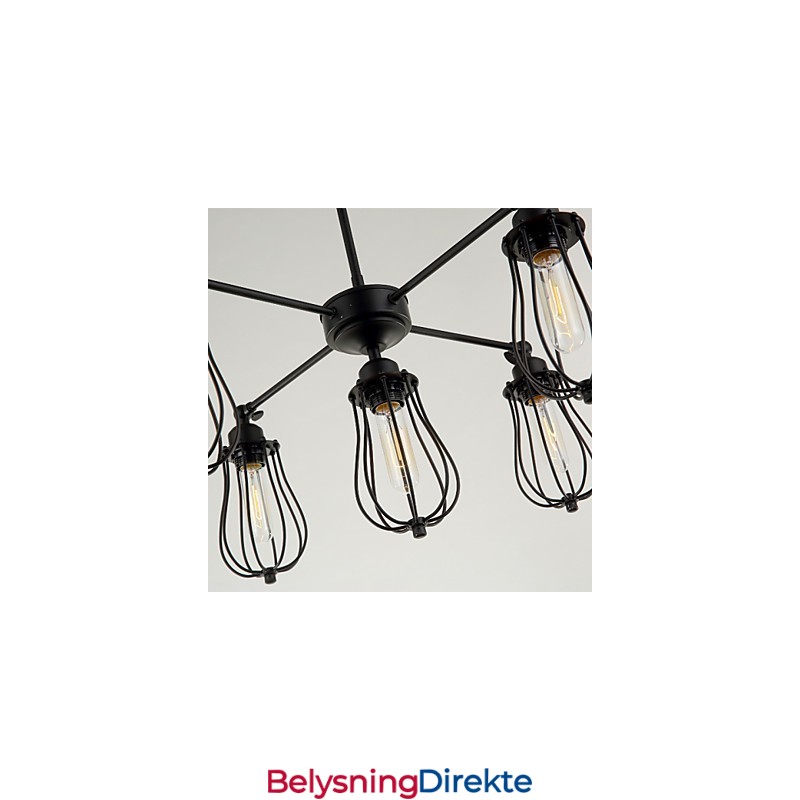 Pendellamper Tradisjonell Klassisk Rustikk Hytte Retro Metall 5 Lys