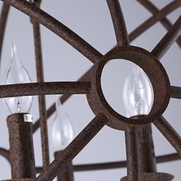 Sitting Lights Nordisk Landlig Smijerns Amerikansk Retro Lysekrone Den Svarte Lysekronen