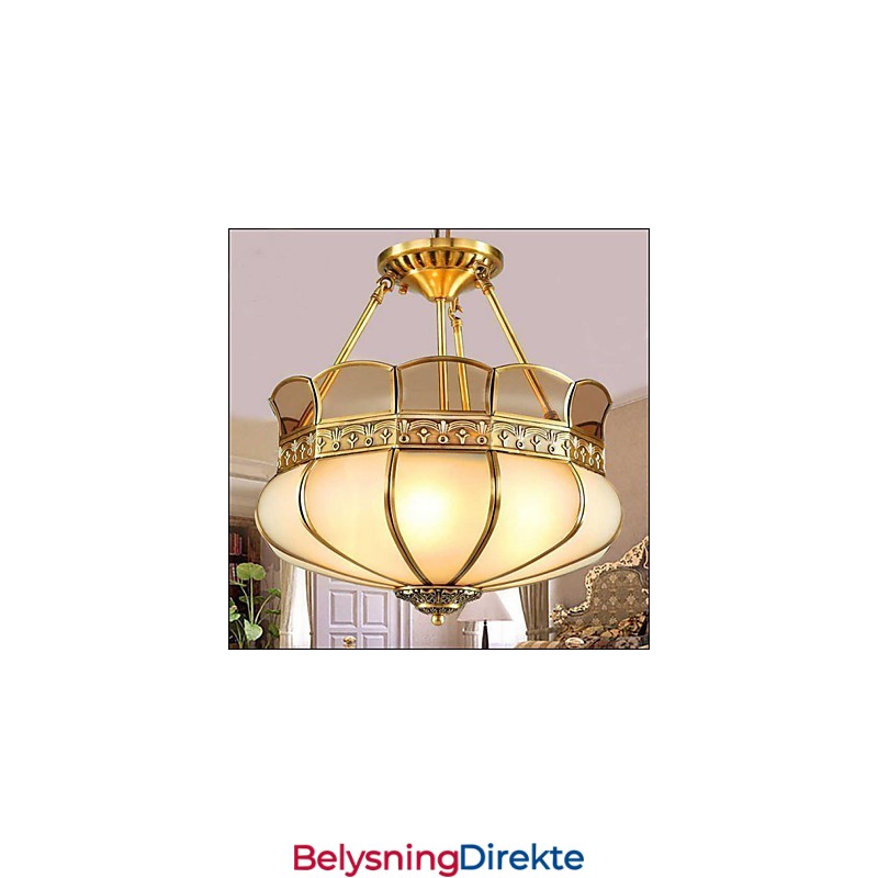 Den Klassiske Kobber Halvtaklampen I Kobberveranda