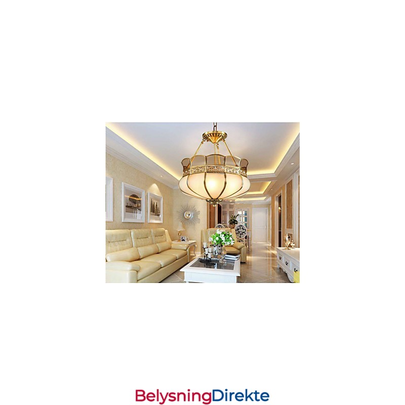 Den Klassiske Kobber Halvtaklampen I Kobberveranda