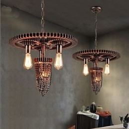 Industriell Vindkaféstudioutstyr Trehodelampe