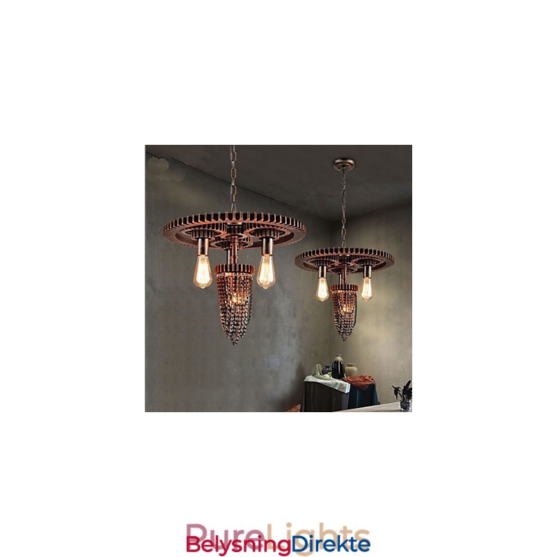 Industriell Vindkaféstudioutstyr Trehodelampe