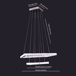 Moderne, Moderne Krystallmetallpendellampe