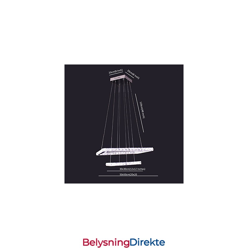 Moderne, Moderne Krystallmetallpendellampe