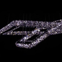 Moderne, Moderne Krystallmetallpendellampe