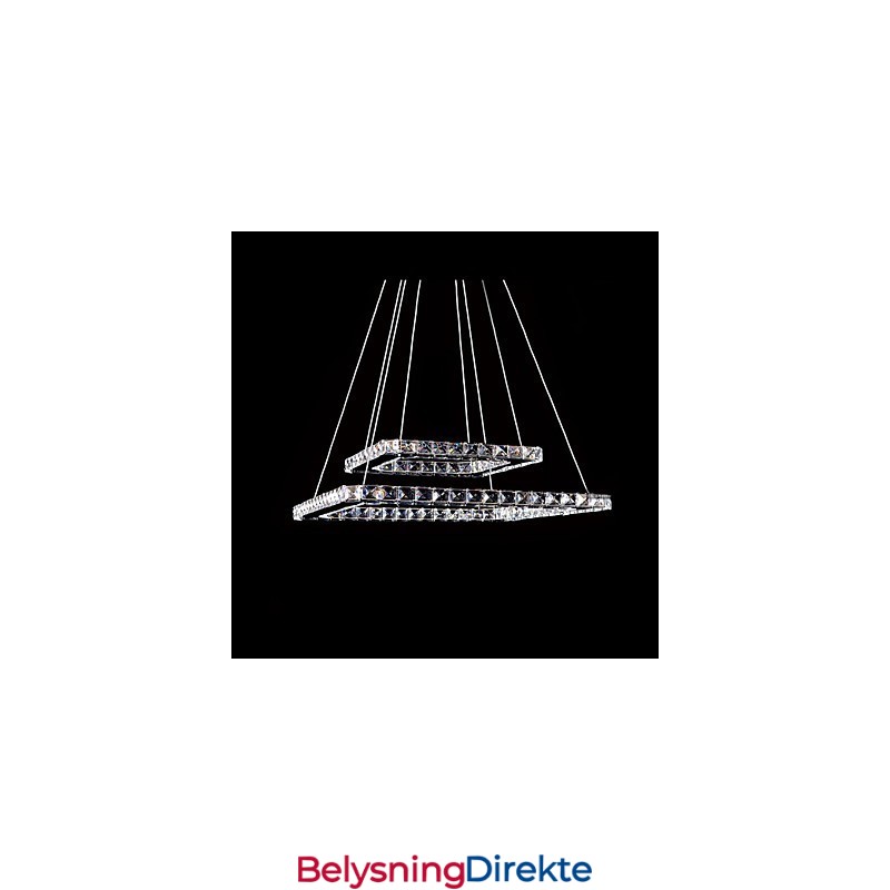 Moderne, Moderne Krystallmetallpendellampe