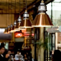 Vintage Landlig Metallpendellampe