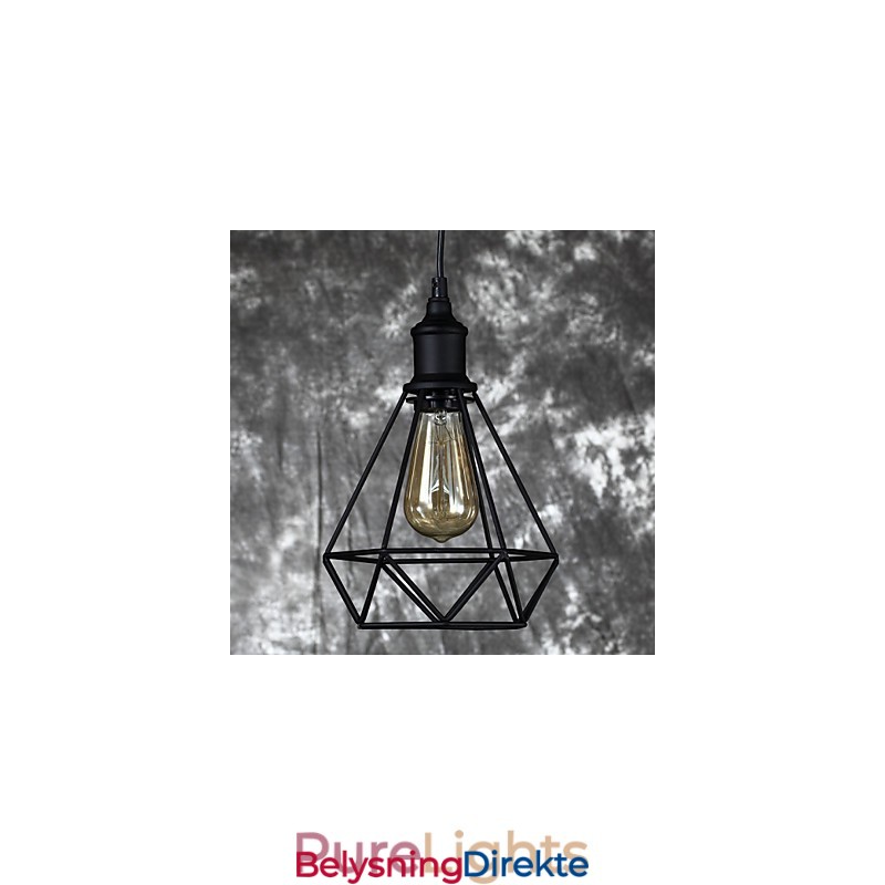 Amerikansk Liten Stål Fuglebur Anheng Vintage Retro Gjør-Det-Selv Dråpelampe Industriell Belysningsarmatur For Hjemmedekorasjon