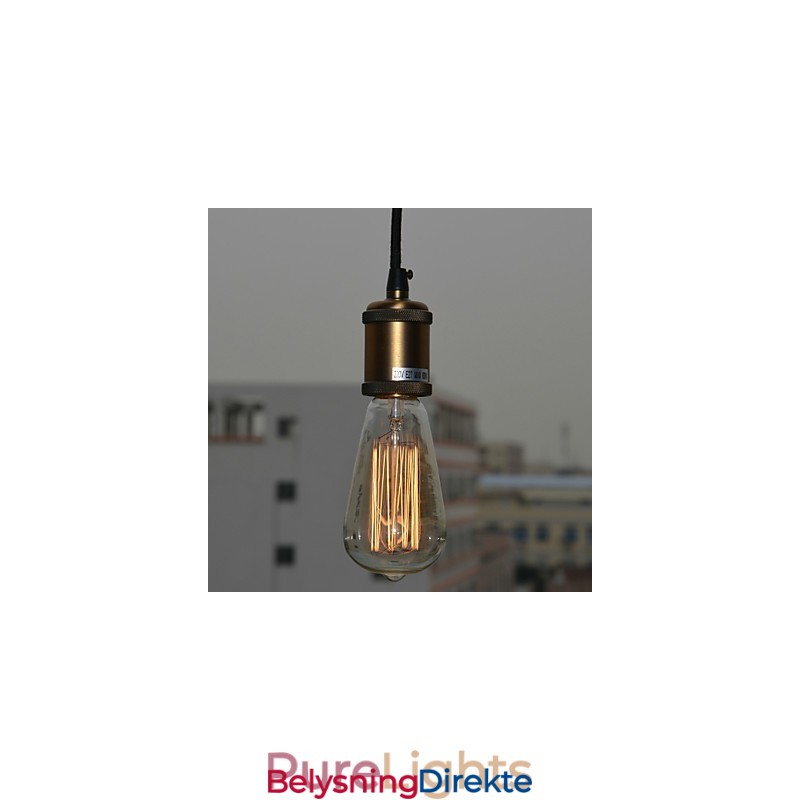 Tradisjonell Klassisk Vintage Mini-Stil Galvanisert Pendellampe