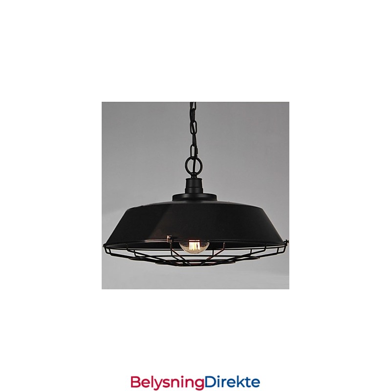 1 Lys Vintage Metall Pendellampe