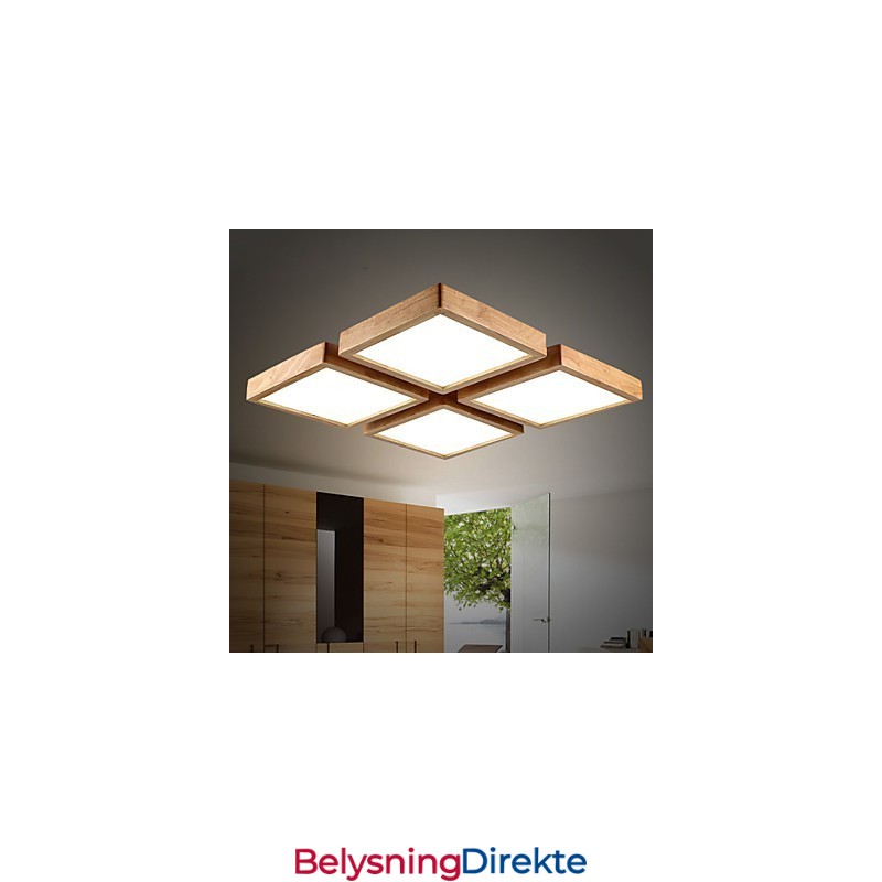 Moderne Samtids Landlig Ministil Andre Tre Bambus Pendellampe