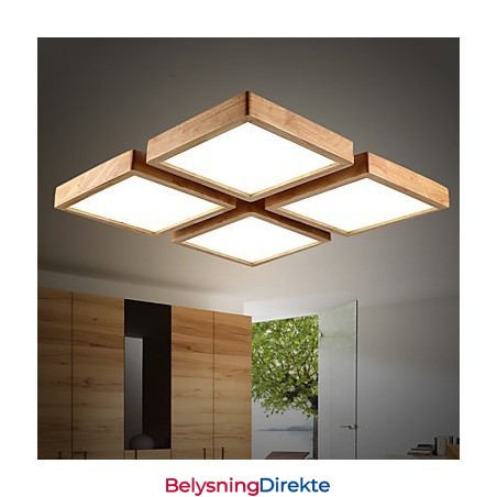 Moderne Samtids Landlig Ministil Andre Tre Bambus Pendellampe