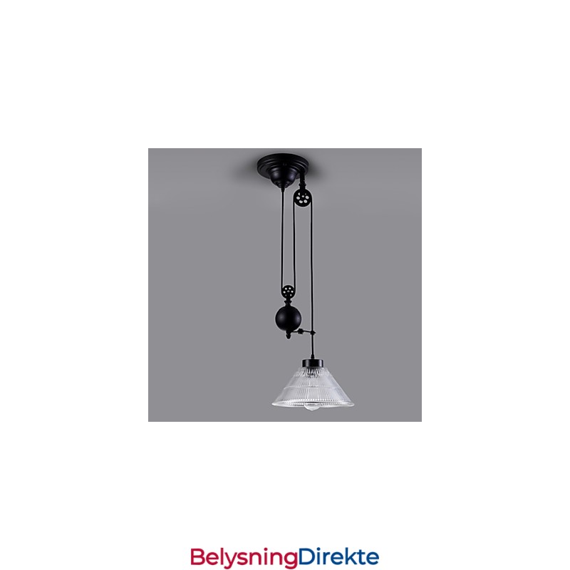 Vintage Pendellampe 1 Lys Øylampe Foyer Pendellamper Metall + Glass
