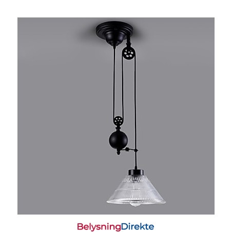 Vintage Pendellampe 1 Lys Øylampe Foyer Pendellamper Metall + Glass