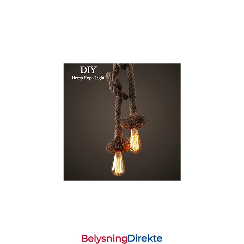 1 Lys Diy Kunst Hamptaulys Kreativ Hamptau-Dråpelys