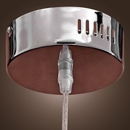 Moderne Og Moderne Globeformet Mini-Stil Anhengslampe I Metall I Krom