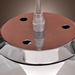 Moderne Og Moderne Globeformet Mini-Stil Anhengslampe I Metall I Krom