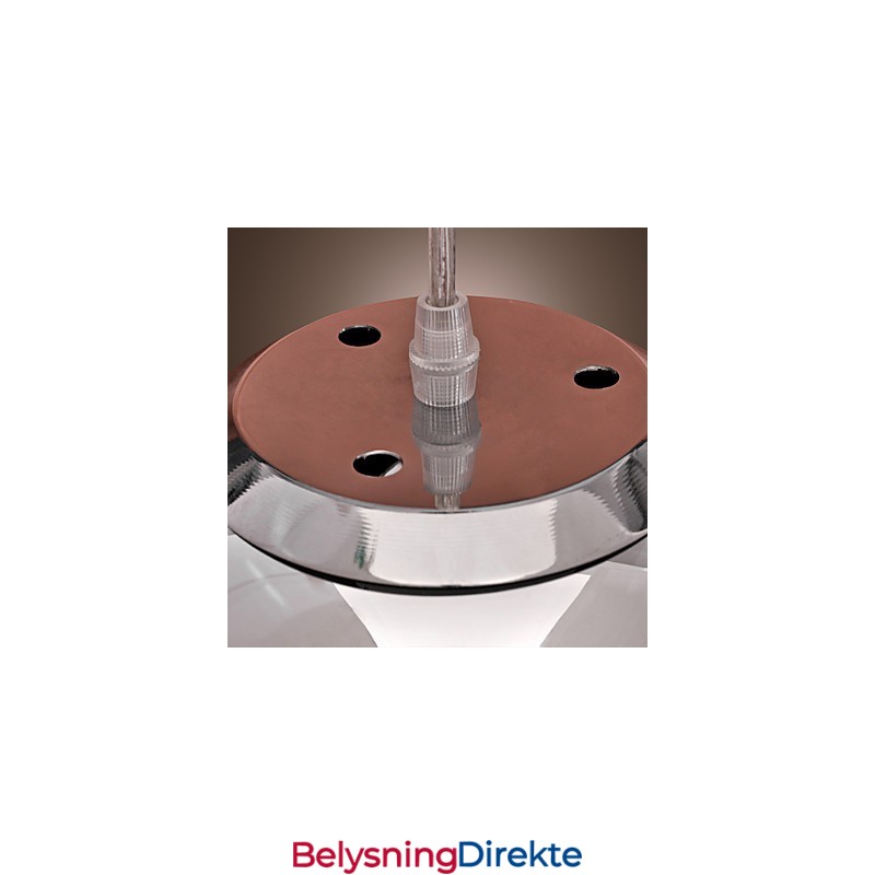 Moderne Og Moderne Globeformet Mini-Stil Anhengslampe I Metall I Krom