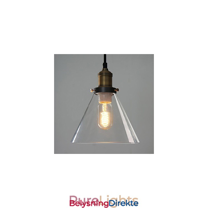 Tradisjonell Klassisk Vintage Bolle I Ministil Med Maleri I Metall Anhengslampe