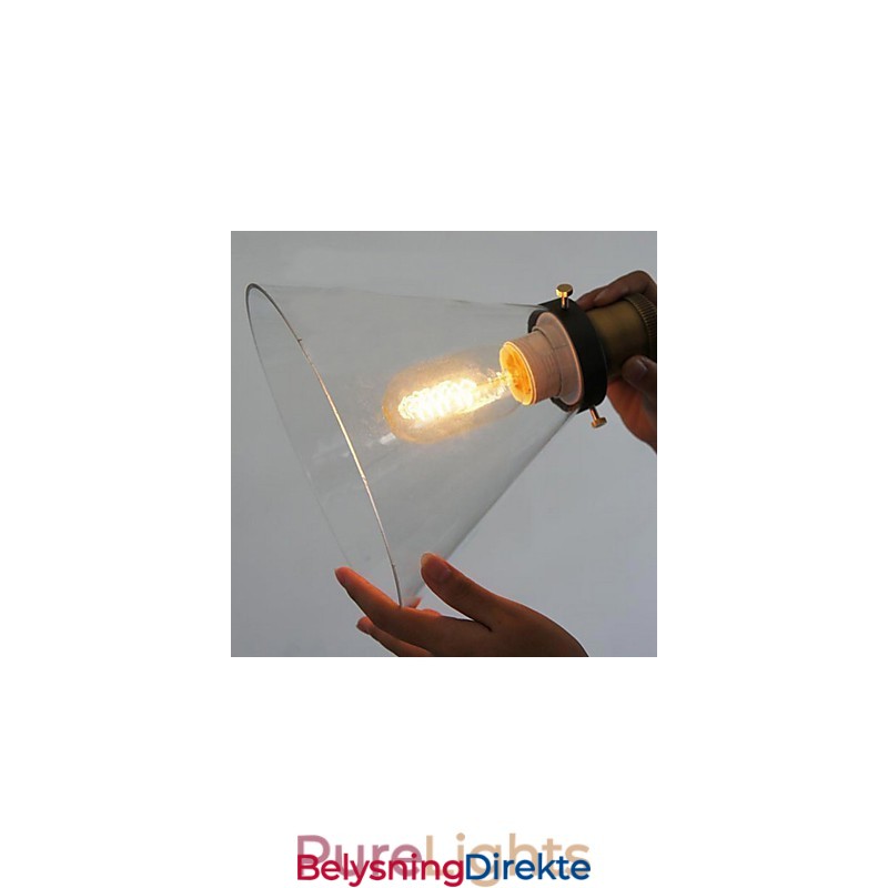 Tradisjonell Klassisk Vintage Bolle I Ministil Med Maleri I Metall Anhengslampe