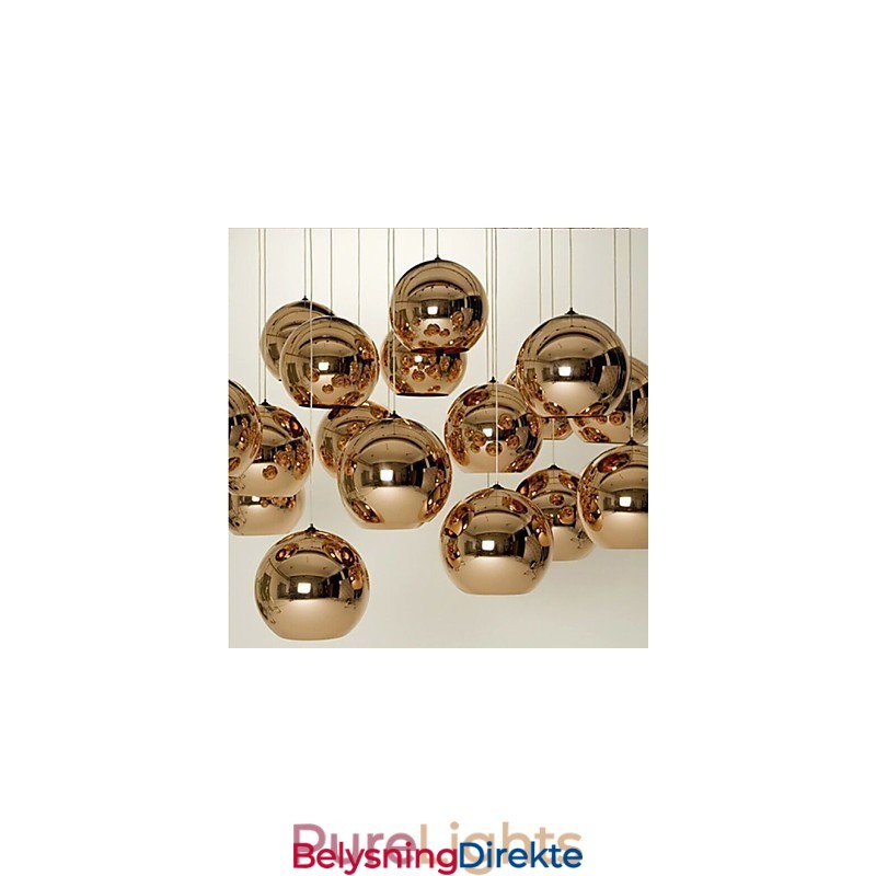 Kreativ Enkel Glass Nordisk Retro Galvaniseringskule Anhengslampe