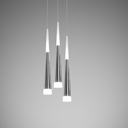 Trippel Pendellampe Moderne, Moderne, Spisestue, Barn, Metall, Rund Baldakin