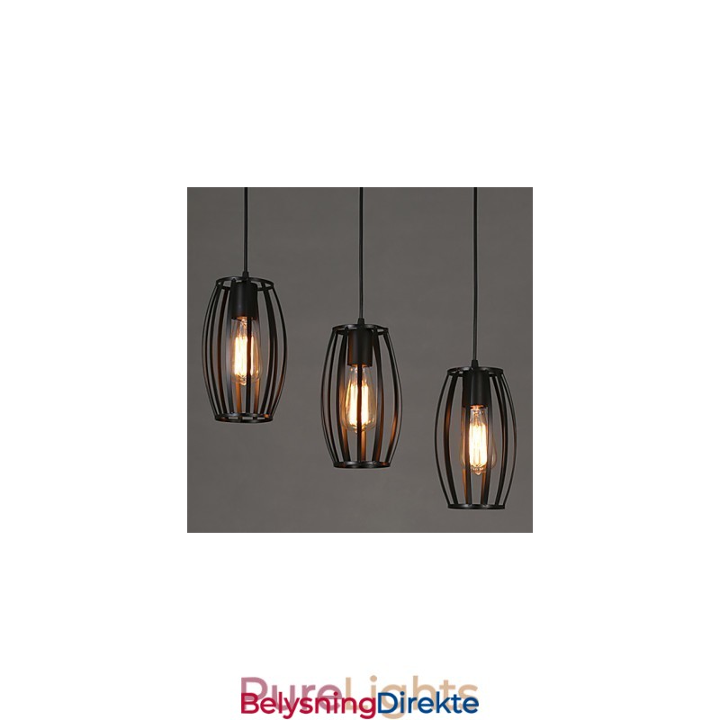 Kreativ Loftslampe Som Restaurerer Gamle Måter, Smijernslysekrone Med Ett Hode