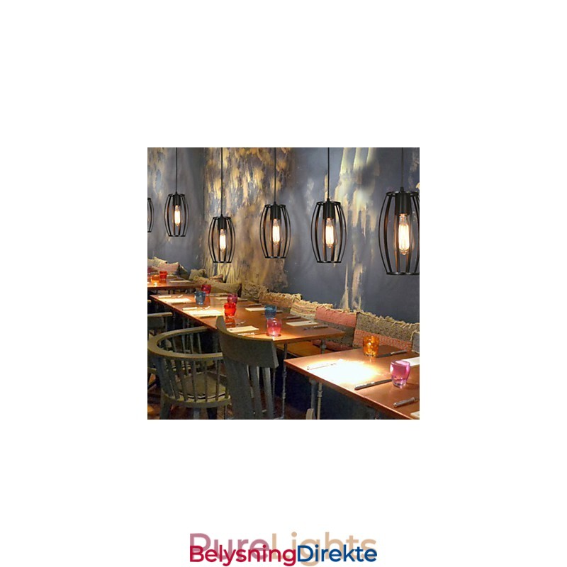 Kreativ Loftslampe Som Restaurerer Gamle Måter, Smijernslysekrone Med Ett Hode