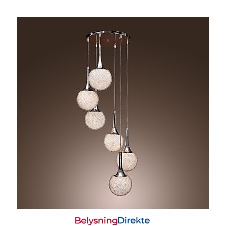 Moderne Samtids Globe Galvanisert Metall Innfelt Montering