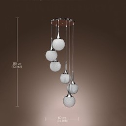 Moderne Samtids Globe Galvanisert Metall Innfelt Montering