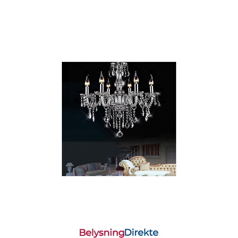 Tradisjonell Klassisk Vintage Krystall Galvanisert Krystalllysekrone