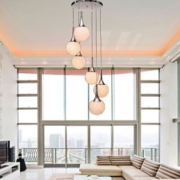 Moderne Samtids Globe Galvanisert Metall Innfelt Montering