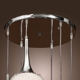 Moderne Samtids Globe Galvanisert Metall Innfelt Montering