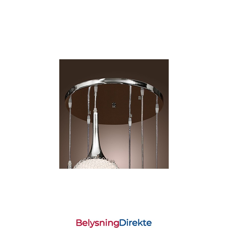 Moderne Samtids Globe Galvanisert Metall Innfelt Montering