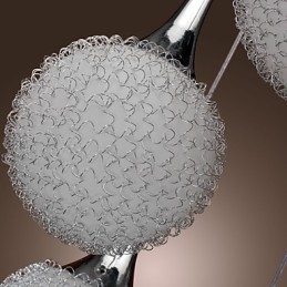 Moderne Samtids Globe Galvanisert Metall Innfelt Montering