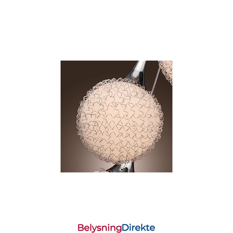 Moderne Samtids Globe Galvanisert Metall Innfelt Montering