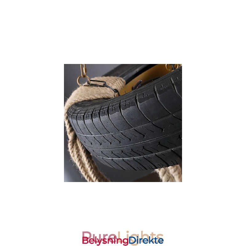 Vintage Maleri Plast Pendellampe