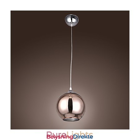 60 Moderne Samtidsstil Globe Galvanisert Metall Pendellampe