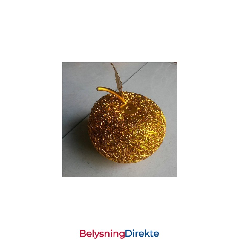 Vevd Aluminiumslysekrone Med Syv Hodelamper I Eple