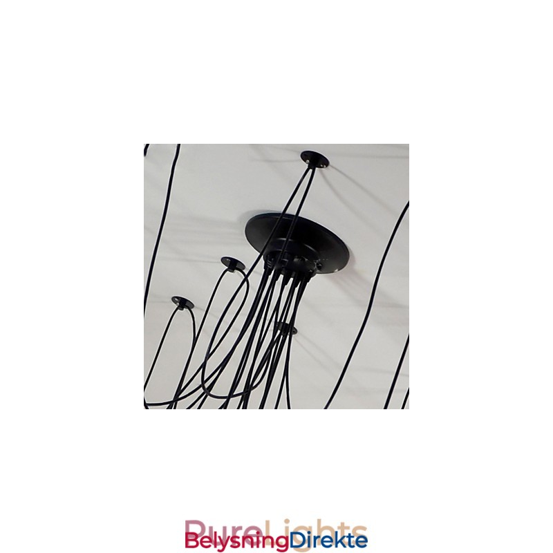 Vintage Edison Justerbar Taklampe Med Flere Justerbare Elementer, Pendellampe, Lysekrone, Moderne, Elegant, Industriell, Spisestue