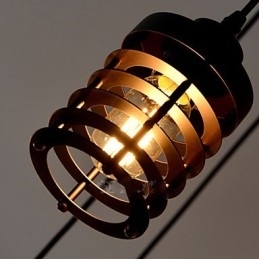 Vintage Edison Justerbar Taklampe Med Flere Justerbare Elementer, Pendellampe, Lysekrone, Moderne, Elegant, Industriell, Spisestue