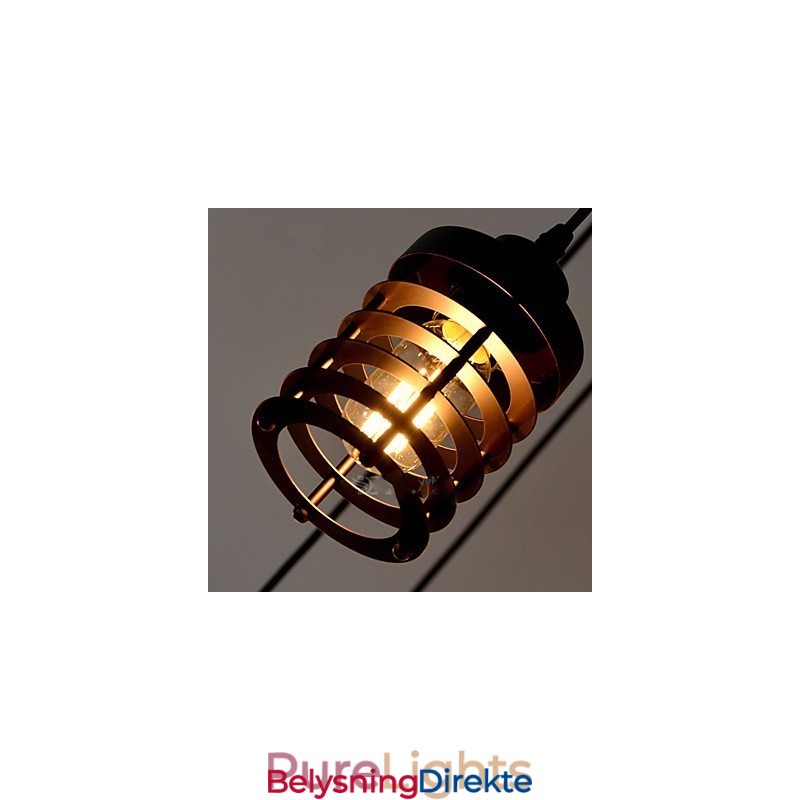 Vintage Edison Justerbar Taklampe Med Flere Justerbare Elementer, Pendellampe, Lysekrone, Moderne, Elegant, Industriell, Spisestue