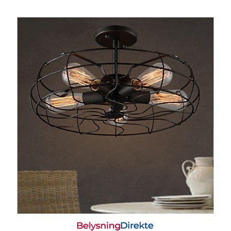 Loft Vintage Kreativ Belysning Lamper Amerikansk Landlig Stil Minimalistisk Jern Industriell Vifte Lysekrone