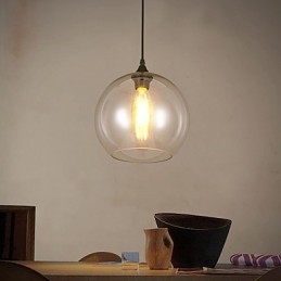 Kreativ Nordisk Kontraktert Landlig Glasskule Med Ett Hode Droplight