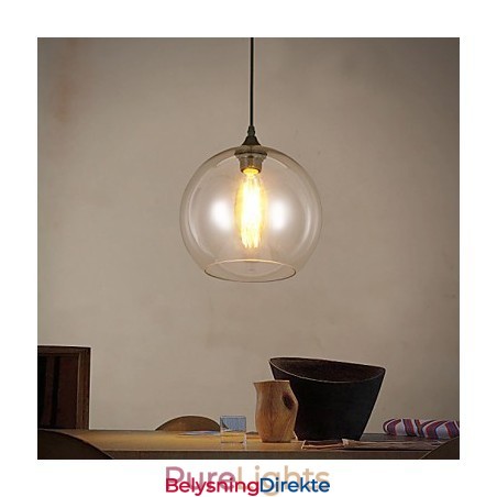 Kreativ Nordisk Kontraktert Landlig Glasskule Med Ett Hode Droplight