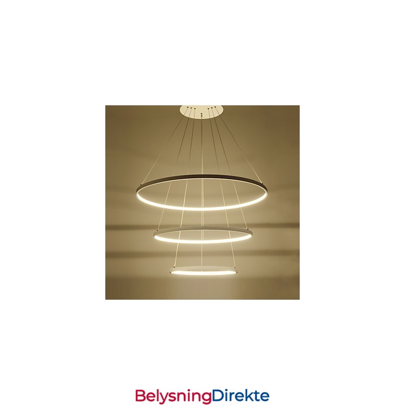 Moderne Design Pendellampe Med Tre Ringer